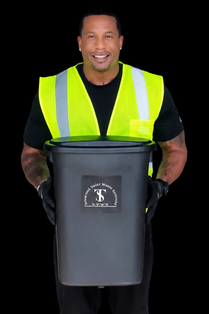 Showtime Valet Waste Services owner in uniform